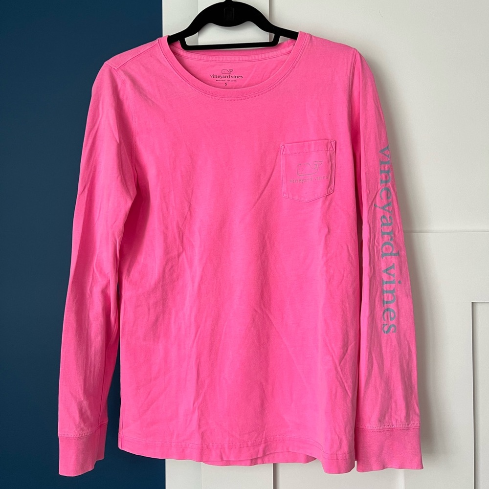 Vintage Whale Long-Sleeve Pocket Tee
